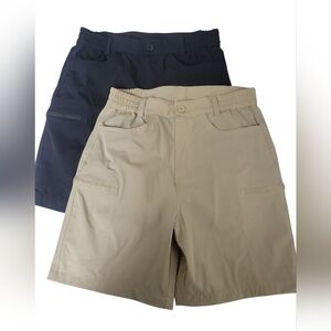 Viodia Women's Shorts Small High Waist 7" Stretch Cargo Hiking Golf Outdoor